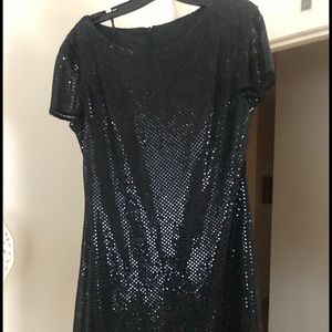 Late edition black sequined dress